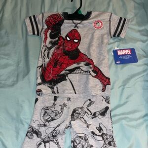 Marvel Red and Gray Spider-Man Toddler Set